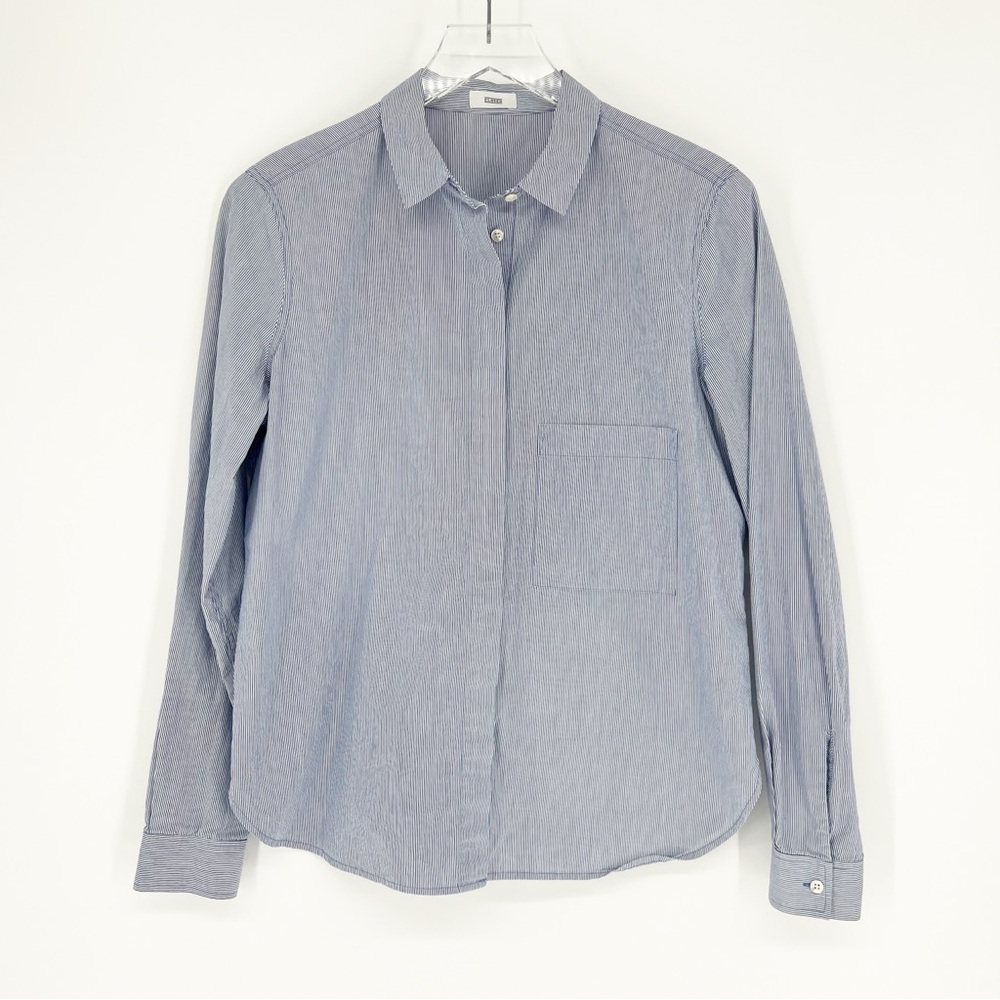 CLOSED Striped Button‎ Down Top S Blue